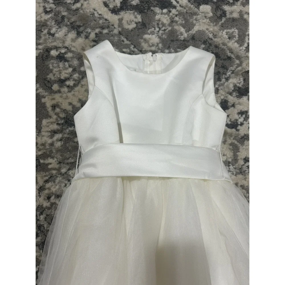 david's bridal junior bridesmaid dresses Long A-Line V Neck Chiffon Junior Bridesmaid Dress With Ruffles main image 0